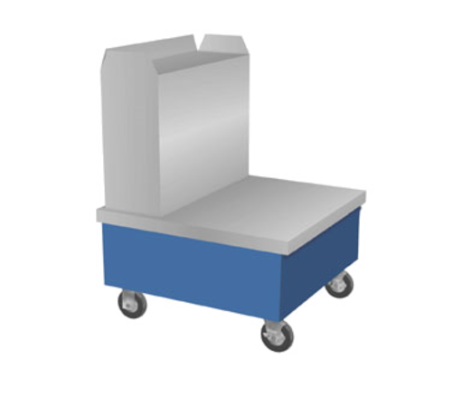 Duke TTS-32SS 32" W Stainless Steel Mobile Thurmaduke Tray Stand Unit