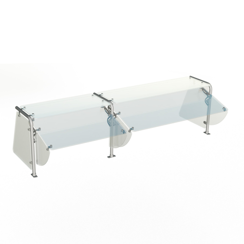 Duke TS422-74 30.38" W Stainless Steel Single-Sided Full / Self-Service Contemporary Food Shield