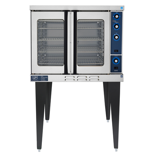 Duke 613Q-G1XX-NG Stainless Steel Natural Gas Single-Deck Standard Convection Oven - 120 Volts
