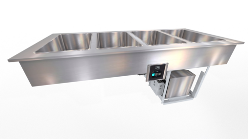 Duke FCP4-SB 60.81" W x 24" H Stainless Steel Straight Drop-In Flush Mount Cold Pan Unit - 120 Volts