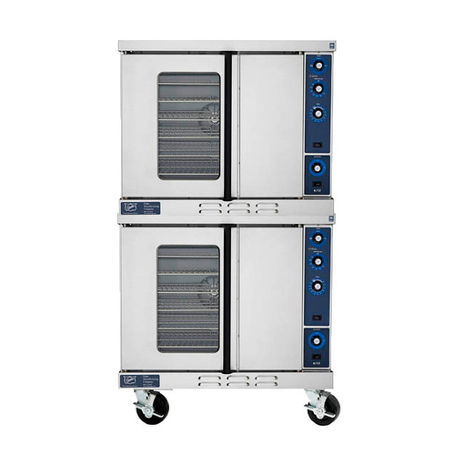 Duke 613-G2XX-NG Stainless Steel Natural Gas Double-Deck Standard Convection Oven -120 Volts