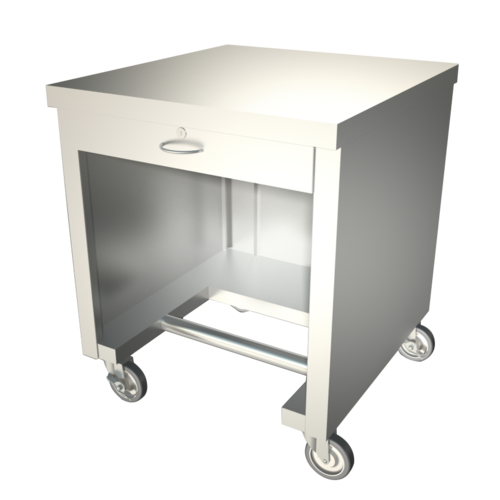 Duke TCS-30SS 30" W x 32" D x 36" H Stainless Steel Body Mobile Thermaduke Cashier Stand