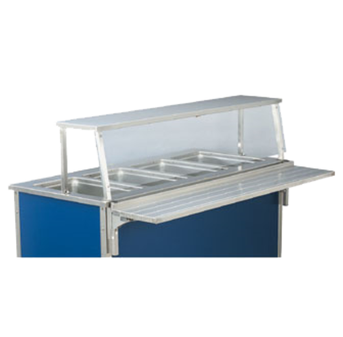 Vollrath N37313 74" W Full-Service Single-Sided Stainless Steel NSF2 (2011) Single Deck Classic Cafeteria Breath Guard