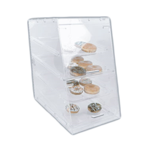 Thunder Group PLDC002 24" W Clear Acrylic Sloped Doors Pastry Display Case