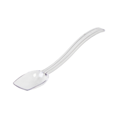 Thunder Group PLBS010CL 0.75 Oz. Clear Polycarbonate Solid 10" Buffet Spoon