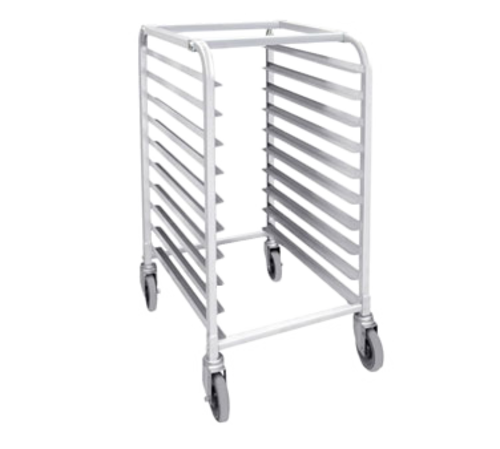 Thunder Group ALSPR010 20 Half-Size Pan Aluminum Tubing End Load Open Top Bun Pan Rack