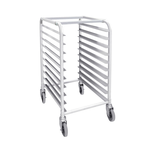 Thunder Group ALSPR010 20 Half-Size Pan Aluminum Tubing End Load Open Top Bun Pan Rack