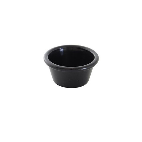 Thunder Group PL536BL1 2.5 Oz. Black Round Plastic Ramekin