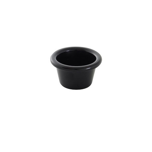 Thunder Group PL535BL1 1.75 Oz. Black Round Plastic Ramekin