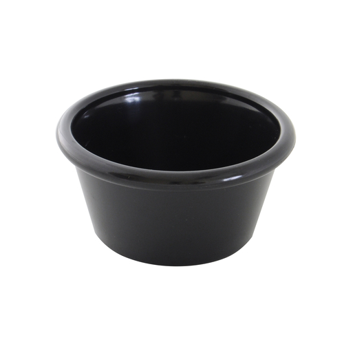Thunder Group PL539BL1 6 Oz. Black Round Plastic Ramekin