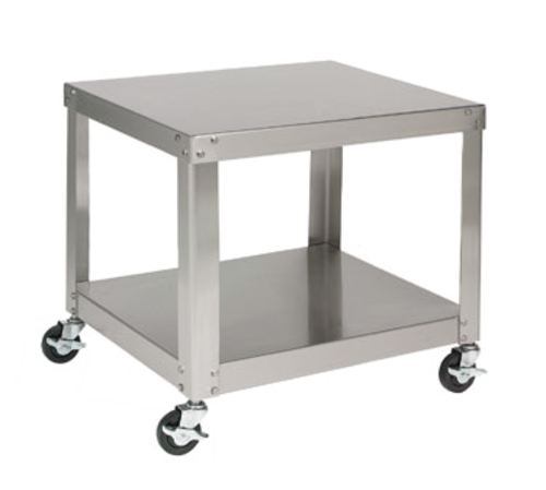 Univex S-1A 24" W x 20" D x 22" H with Under Shelf and Locking Casters Stainless Steel Equipment Stand