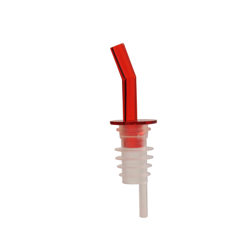 Thunder Group PLPR800RD Red Spout SAN (Plastic) Liquor Pourer