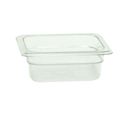 Thunder Group PLPA8162 1/6 Size Clear Polycarbonate 2.5" Deep Food Pan