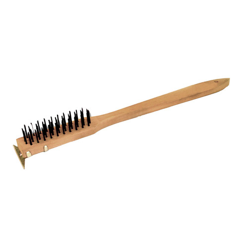 Thunder Group WDBS020H 20" L Wood Handle Heavy-Duty Wire Brush