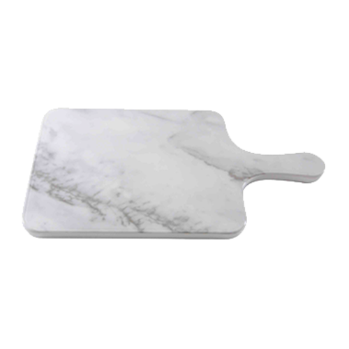 Thunder Group SB608W 8.5" W White Shadow Square Melamine Serving Board