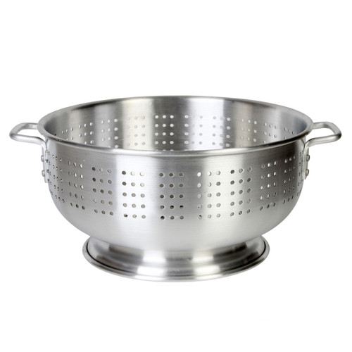 Thunder Group ALHDCO003 16 Qt. Aluminum Perforated with Riveted Handles Colander