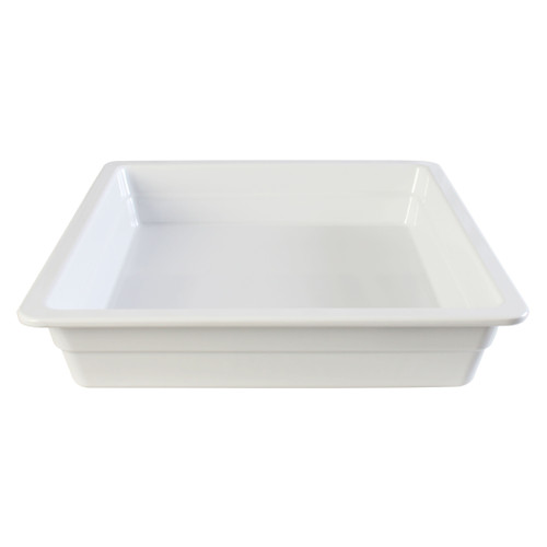 Thunder Group GN1232W 2/3 Size White Melamine Food Pan