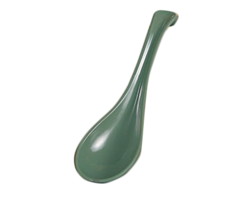 Thunder Group 7000G 1 Oz. Green Melamine Solid Serving Spoon