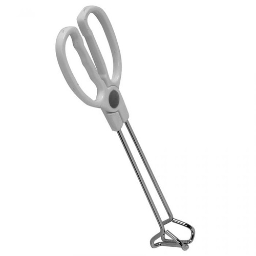 Thunder Group SLSR010 10" L Stainless Steel Scissor Tongs