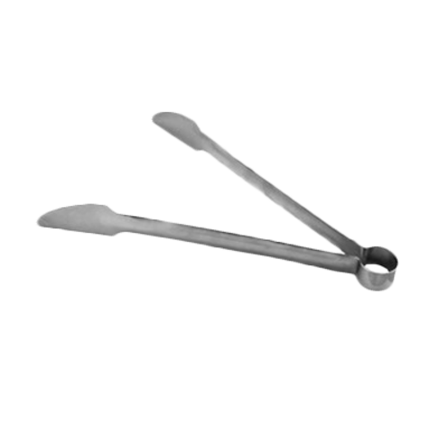 Thunder Group SLTG309 9" L Stainless Steel Hamburger Tongs
