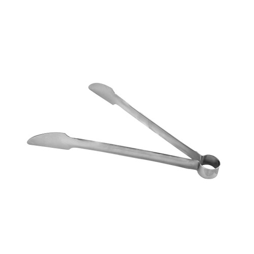 Thunder Group SLTG309 9" L Stainless Steel Hamburger Tongs