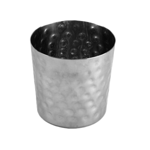 Thunder Group SLFFC003 13 Oz. Stainless Steel Hammered Finish French Fry Cup