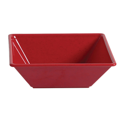 Thunder Group PS5008RD 52 Oz. Red Square Melamine Bowl