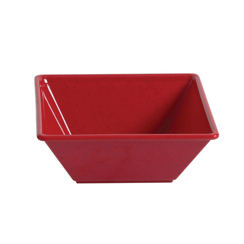 Thunder Group PS5008RD 52 Oz. Red Square Melamine Bowl