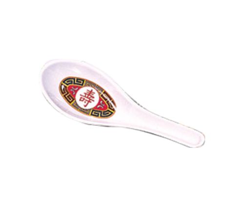 Thunder Group 7003R 0.75 Oz. Longevity Melamine Won Ton Soup Spoon
