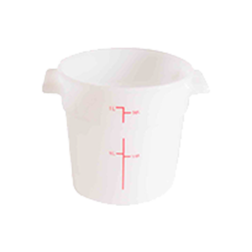 Thunder Group PLRFT301PP 1 Qt. White Polypropylene Round Food Storage Container