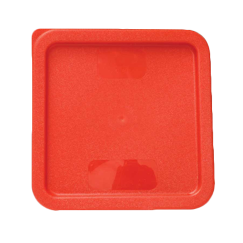Thunder Group PLSFT0608C Red Plastic Food Storage Container Cover for 6 and 8 Qt.