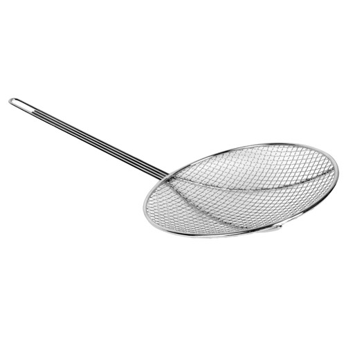 Thunder Group SLSKR513 17" L Nickle Plated Round Mesh Bowl Skimmer