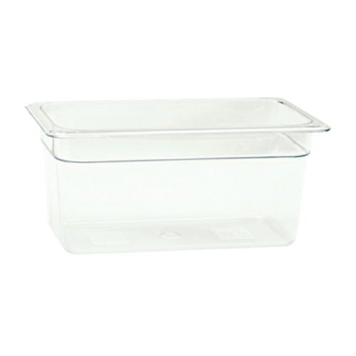 Thunder Group PLPA8136 1/3 Size Clear Polycarbonate 6" Deep Food Pan