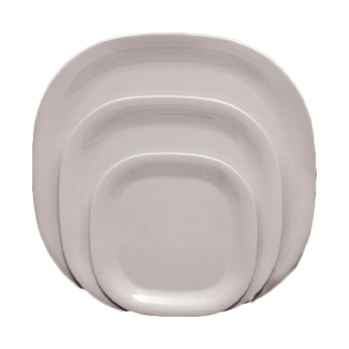 Thunder Group PS3008W White Melamine Square Plate