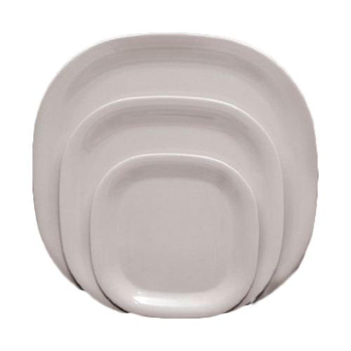 Thunder Group PS3008W White Melamine Square Plate