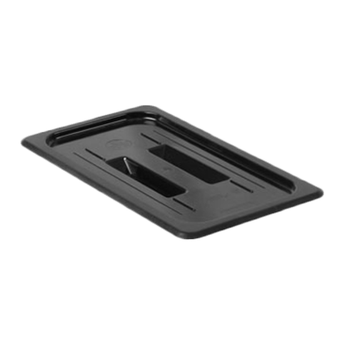Thunder Group PLPA7130CBK 1/3 Size Black Polycarbonate Food Pan Cover