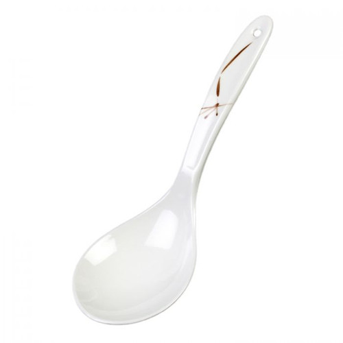 Thunder Group 7008BO 1.5 Oz. Bamboo Melamine with Hanging Hole Rice Ladle