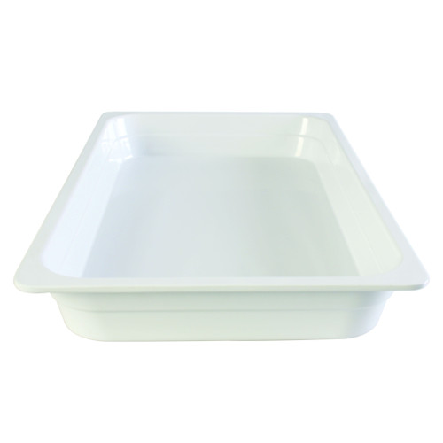 Thunder Group GN1002W Full Size White Melamine Food Pan