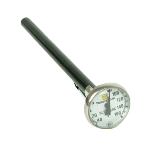 Thunder Group SLTH160 5" L Stainless Steel Dial Type Pocket Thermometer