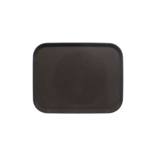 Thunder Group PLST1418BR 14" W x 18" D Brown Polypropylene Rectangular Serving Tray