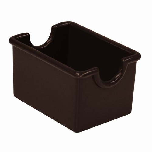 Thunder Group PLSP032CH Brown Plastic Rectangular Sugar Packet Holder