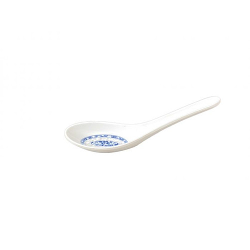 Thunder Group 7003DL 0.75 Oz. Blue Dragon Melamine Won Ton Soup Spoon