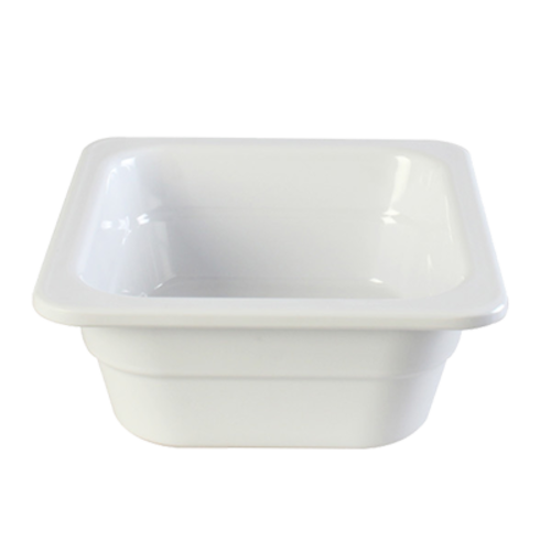 Thunder Group GN1162W 1/6 Size White Melamine Food Pan