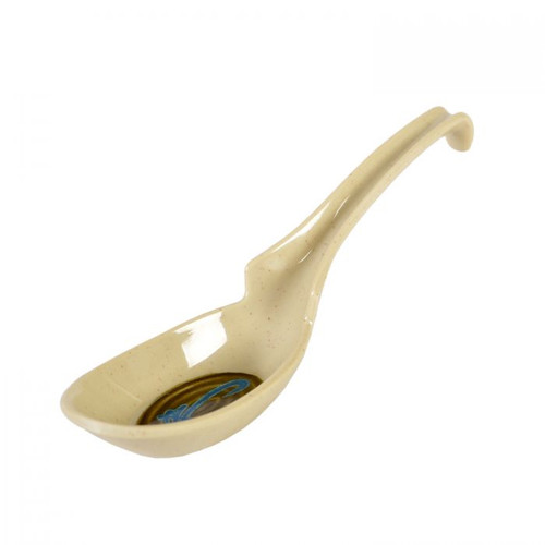 Thunder Group 7100J 1 Oz. Melamine Wei Asian Soup Spoon