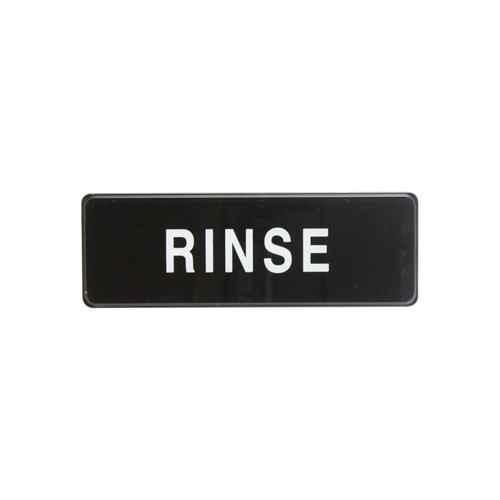 Thunder Group PLIS9339BK 9" W Black Background Information Symbol Sign