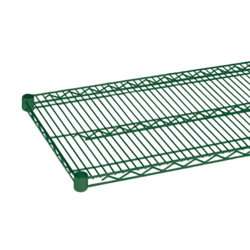 Thunder Group CMEP2442 42" W x 24" D Green Epoxy Coated Heavy Duty Wire Shelving