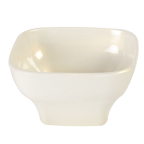 Thunder Group PS3105V 14 Oz. Beige Melamine Bowl Square Bowl