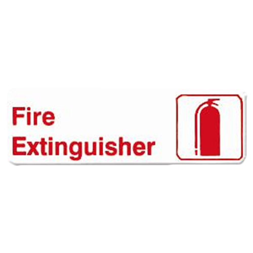 Thunder Group PLIS9316RD 9" x 3" Red Information Symbol Sign