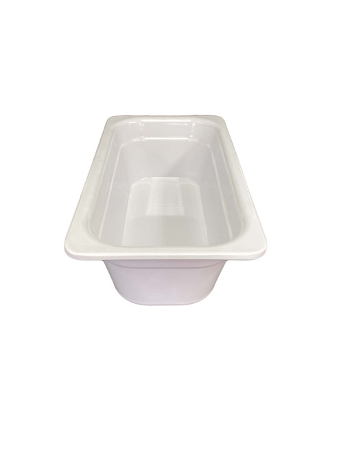 Thunder Group GN1134W 1/3 Size White Melamine Food Pan