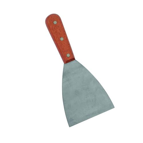 Thunder Group SLTWBS004 4" Stainless Steel Blade Wood Handle Pan Scraper
